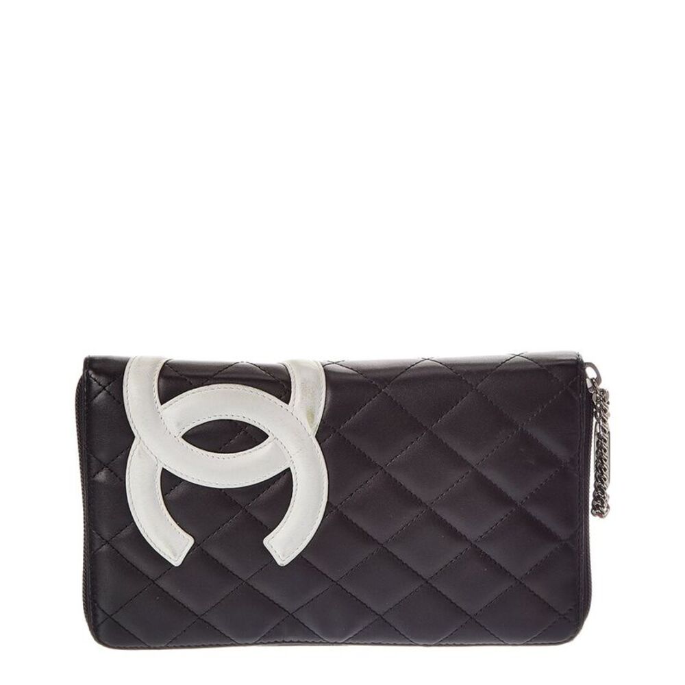 Chanel Black Quilted Calf Leather Cambon Organizer (Authentic Pre-Loved)